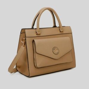 VERA NEW YORK JOY SATCHEL IN TAN NWT